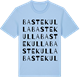 Blue Soul t-shirt med Bastekulla ordlek t-shirt