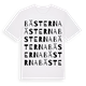 White t-shirt med Bästerna ordlek t-shirt