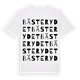 White t-shirt med Bästerydet ordlek t-shirt