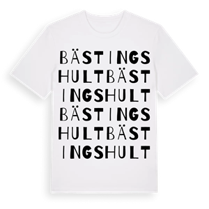 Bästingshult ordlek t-shirt – ekologisk bomull t-shirt från Pinshirt