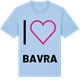 Blue Soul t-shirt med Jag älskar Bavra t-shirt stort tryck