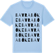 Blue Soul t-shirt med Bavraböke ordlek t-shirt