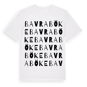 Bavraböke ordlek t-shirt – ekologisk bomull t-shirt från Pinshirt