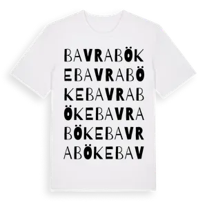 Bavraböke ordlek t-shirt – ekologisk bomull t-shirt från Pinshirt