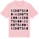 Pink Cotton t-shirt med Bengtsboda ordlek t-shirt
