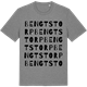 Mid Heather Gray t-shirt med Bengtstorp ordlek t-shirt