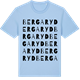 Blue Soul t-shirt med Bergaryd ordlek t-shirt