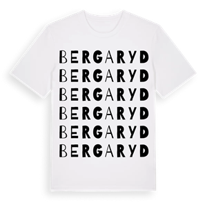 Bergaryd ordlek t-shirt – ekologisk bomull t-shirt från Pinshirt