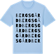 Blue Soul t-shirt med Bergsgård ordlek t-shirt