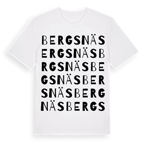 Bergsnäs ordlek t-shirt – ekologisk bomull t-shirt från Pinshirt