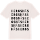 Vintage White t-shirt med Bergsnäs ordlek t-shirt