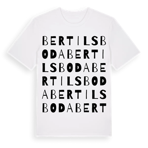 Bertilsboda ordlek t-shirt – ekologisk bomull t-shirt från Pinshirt