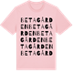 Pink Cotton t-shirt med Betagården ordlek t-shirt