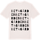 Vintage White t-shirt med Betagården ordlek t-shirt