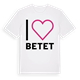 White t-shirt med Jag älskar Betet t-shirt stort tryck