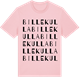 Pink Cotton t-shirt med Billekulla ordlek t-shirt