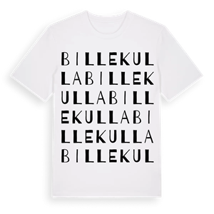 Billekulla ordlek t-shirt – ekologisk bomull t-shirt från Pinshirt