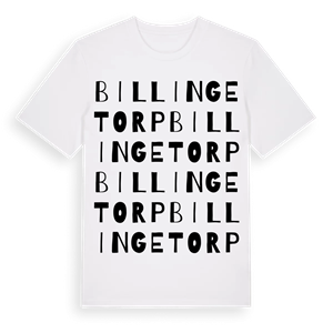 Billingetorp ordlek t-shirt – ekologisk bomull t-shirt från Pinshirt