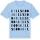 Blue Soul t-shirt med Billsboda ordlek t-shirt