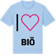 Blue Soul t-shirt med Jag älskar Biö t-shirt stort tryck