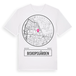 Biskopsgården t-shirt – ekologisk bomull t-shirt från Pinshirt