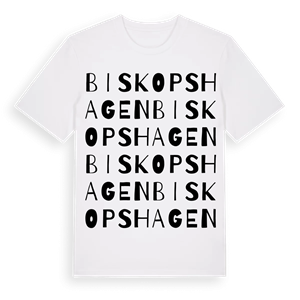 Biskopshagen ordlek t-shirt – ekologisk bomull t-shirt från Pinshirt