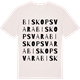 Vintage White t-shirt med Biskopsvara ordlek t-shirt