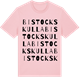 Pink Cotton t-shirt med Bistockskulla ordlek t-shirt