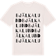 Vintage White t-shirt med Bjälkalund ordlek t-shirt