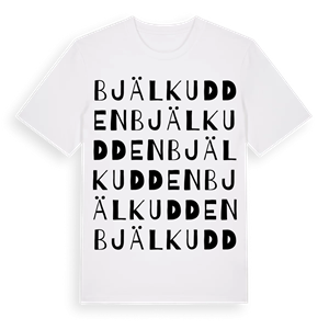 Bjälkudden ordlek t-shirt – ekologisk bomull t-shirt från Pinshirt