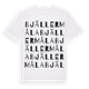 Bjällermåla ordlek t-shirt