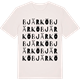 Vintage White t-shirt med Bjärkö ordlek t-shirt