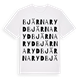 White t-shirt med Bjärnaryd ordlek t-shirt