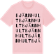 Pink Cotton t-shirt med Bjärnhult ordlek t-shirt