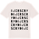Vintage White t-shirt med Bjerseryd ordlek t-shirt