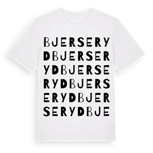 Bjerseryd ordlek t-shirt – ekologisk bomull t-shirt från Pinshirt