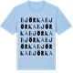 Blue Soul t-shirt med Björka ordlek t-shirt
