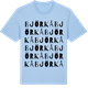 Blue Soul t-shirt med Björkå ordlek t-shirt
