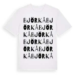 Björkå ordlek t-shirt – ekologisk bomull t-shirt från Pinshirt