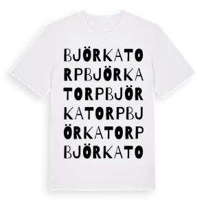 Björkatorp ordlek t-shirt – ekologisk bomull t-shirt från Pinshirt