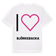 Jag älskar Björkebacka t-shirt stort tryck