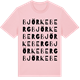 Pink Cotton t-shirt med Björkeberg ordlek t-shirt