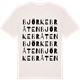 Vintage White t-shirt med Björkebråten ordlek t-shirt