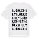 White t-shirt med Björkehult ordlek t-shirt