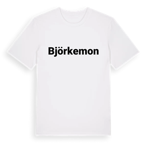 Björkemon fetstil t-shirt – ekologisk bomull t-shirt från Pinshirt
