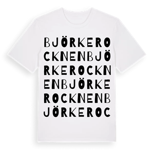 Björkerocknen ordlek t-shirt – ekologisk bomull t-shirt från Pinshirt