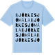 Blue Soul t-shirt med Björkesjömåla ordlek t-shirt