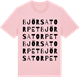 Pink Cotton t-shirt med Björsatorpet ordlek t-shirt