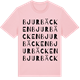 Pink Cotton t-shirt med Bjurbäcken ordlek t-shirt