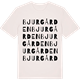 Vintage White t-shirt med Bjurgården ordlek t-shirt